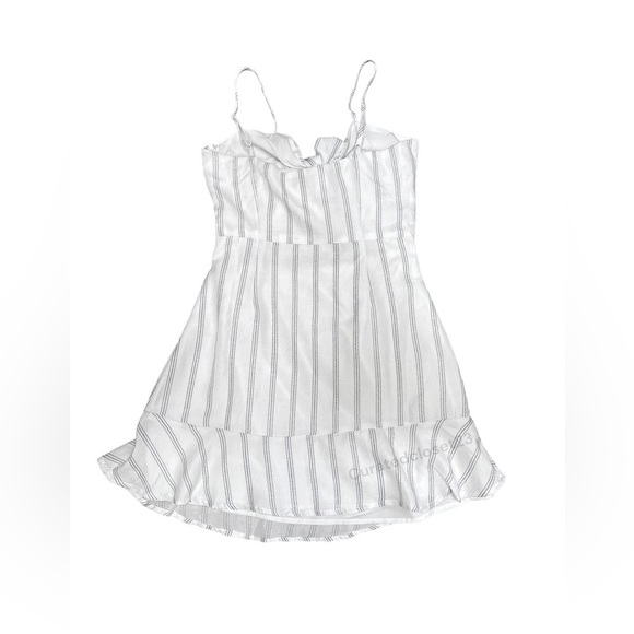 TOBI | Knot Together Navy & White Stripe Dress Sz M - Picture 7 of 12